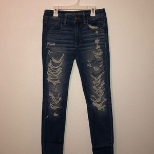 American Eagle distressed skinny